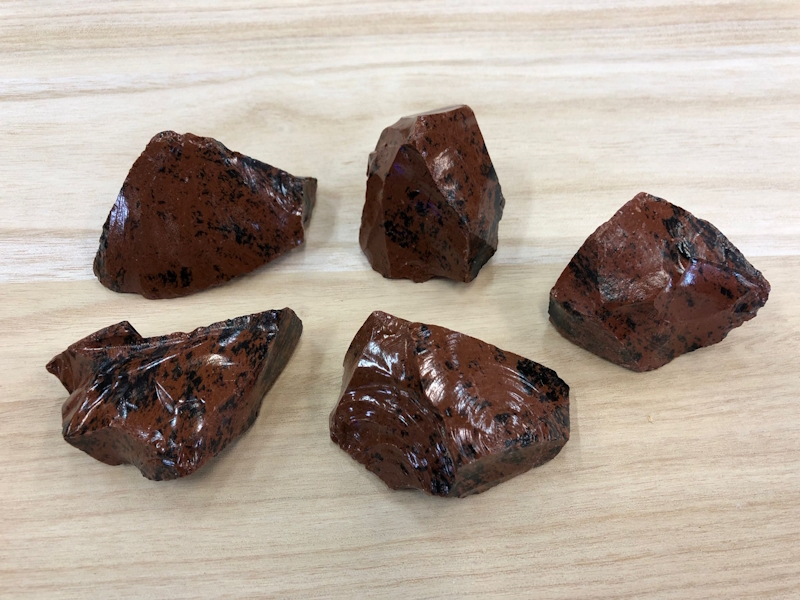 Obsidiana Caoba en bruto 6 cm aprox